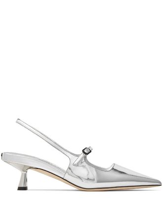 Jimmy Choo London Lakleren pumps - Zilver