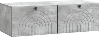vidaXL Mueble Para Tv De Pared Gris Hormig&oacute;n 99 X 41 X 30 Cm Vidaxl