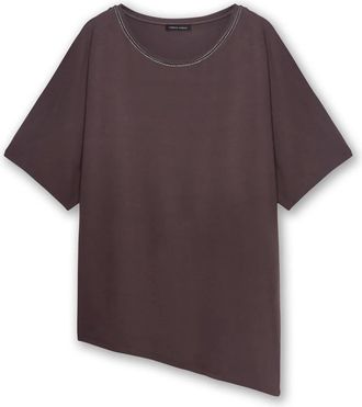 Fiorella Rubino Dames, Tops, Bruin, Maat: M/L Viscose