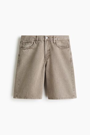 H&M L&auml;ssige Denimshorts - Beige