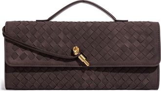 Adornia Woven Faux Leather Baguette Bag in Brown at Nordstrom Rack