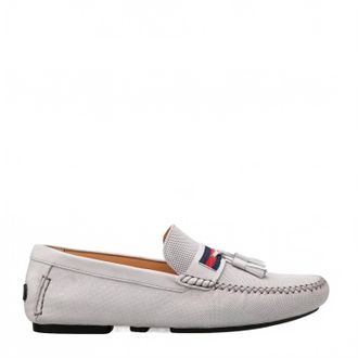 Mezlan Mens Nubuck Driver Slip On In Grey