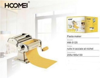 Trade Shop Trade Shop - Macchina Per La Pasta Fresca In Casa Cucina Hm5125 In Acciaio Nichel Pasta Maker