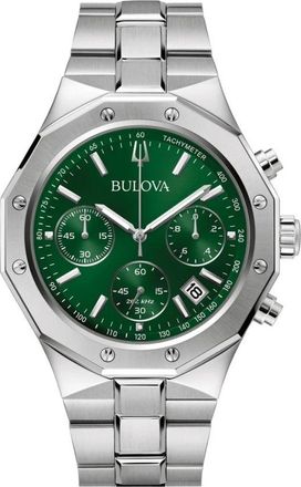 Bulova Precisionist 96B409 Horloge - Dames - Horloges - Groen - ONE Size - Accessoires