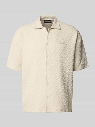 Pegador Modern Fit Freizeithemd mit Logo-Stitching Modell Jovren in Offwhite, Gr&ouml;&szlig;e XXL
