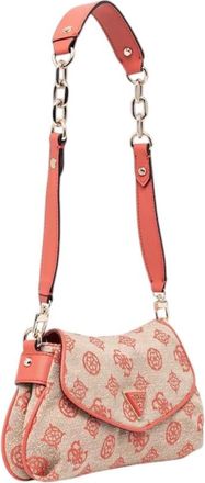 Guess Beyza Flap Bag - Dames - Schoudertassen - Rood - ONE Size - Leer - Tassen