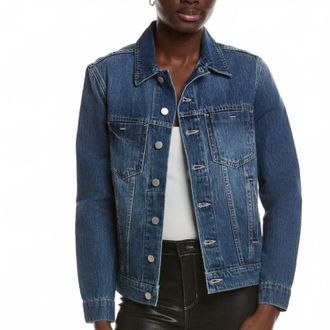 L'agence Mack Denim Jacket In Blue