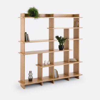 La Redoute Interieurs Asymmetrische boekenkast, eikenfineer, Orga