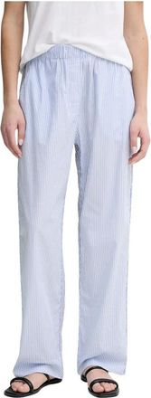 Munthe Fidda Wijde Broek - Dames - Wijde Broeken - Blauw - XS - Katoen - Broeken