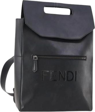 Fendi Pre-owned Backpacks, female, Black, Size: ONE SIZE Pre-owned Vintage Backpack