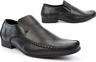 Generic Boys School Shoes Mens Work Shoes Size 6 Boys Shoe Size 9 Loafers Mens Formal Shoe Loafers Loafer Comfort Work Slip On Formal Sizes 6-12 Black 7 UK