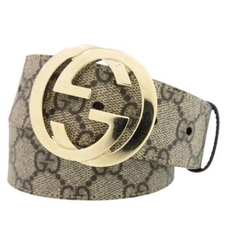 Gucci Pre-owned Belts, female, Beige, Size: ONE SIZE Pre-owned Plastic Belt