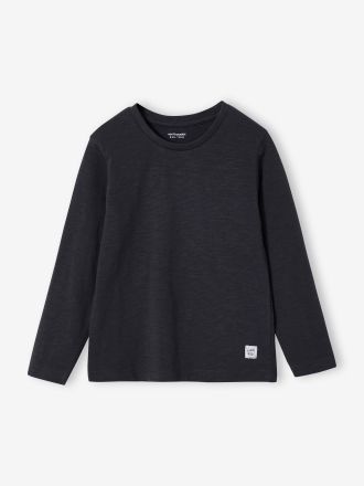 Vertbaudet Jungen Langarmshirt anthrazit