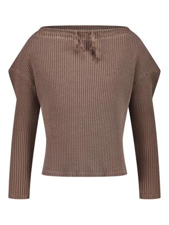 Lueder Gambeson ribbed long-sleeved sweater - Brown