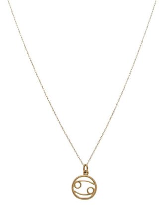 Italian Gold, Inc 10K Cancer Zodiac Pendant Necklace