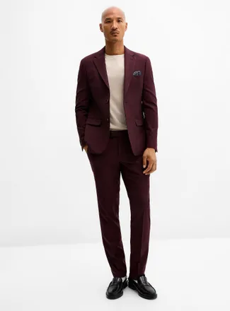 Soul of London Mens Twill minimalist suit Slim fit