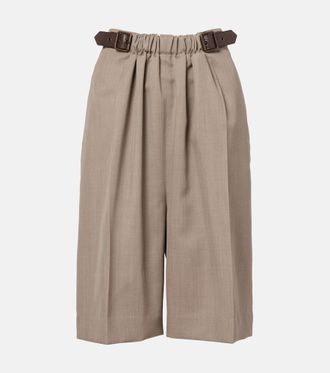 Loewe Shorts in lana con cintura
