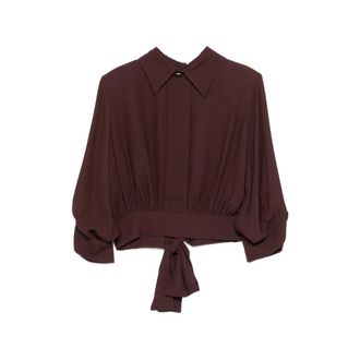 Elisabetta Franchi Collar Tie-waist Blouse