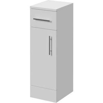 Alexander James Alexander James Gloss White 250mm x 300mm Storage Unit - 250mm - Chrome 96mm Bar Handle