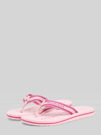 Tommy Hilfiger Zehentrenner mit Logo Details in Rosa, Gr&ouml;&szlig;e 37