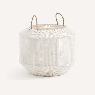 AM.PM Ronde handgeweven katoenen mand, klein model, FOLO