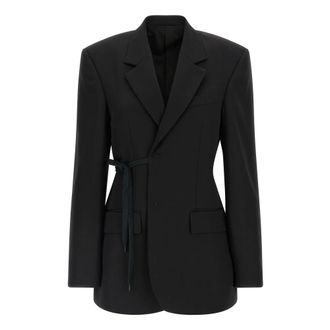Balenciaga Wrap Tailored Blazer - female - Balenciaga - Blazers - Black - 3XS - Jackets