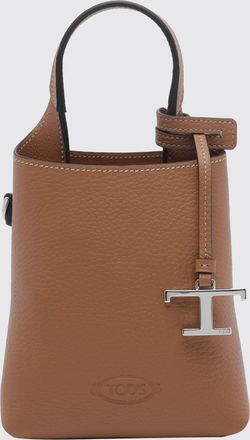 Tod's Mini borsa a mano in pelle martellata con charm logato