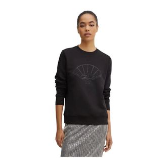 Karl Lagerfeld Dames, Sweatshirts & Hoodies, Zwart, Maat: XS Katoen