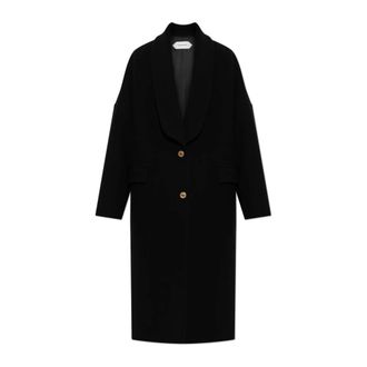 Versace Cappotto di Lana - - Coats - Donna - Nero - M