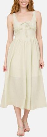 Blu Pepper Sleeveless Midi Dress in Light Olive at Nordstrom Rack, Size Medium