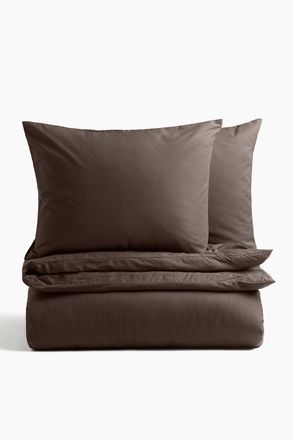 H&M Baumwollbettw&auml;sche f&uuml;r Doppel- und Kingsize-Betten - Dunkelbraun