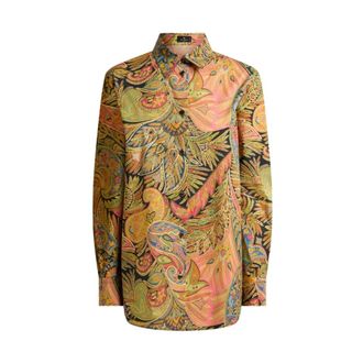 Etro Etro, Shirts, female, Multicolor, Size: M Printed Cotton Shirt