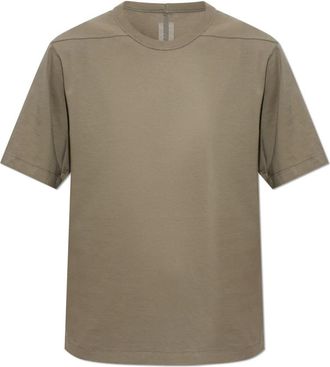 Rick Owens Crew Neck T-shirt - Dames - T-shirts - Groen - L - Katoen - Tops