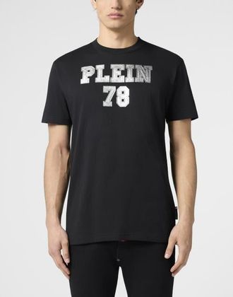 Philipp Plein Round Neck T-Shirt College Men in Black at Nordstrom, Size Xx-Large