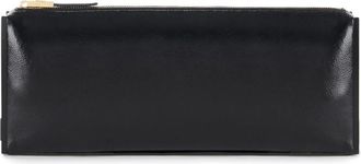 Elisabetta Franchi Tassen, Dames, Zwart, ONE Size, Polyester, Lakleren Clutch