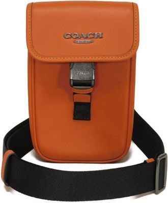 Coach Leather Pochette Shoulder Bag Sling Bag (Pre-Owned)