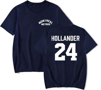 Generic Heated Rivalry T-Shirt Hollander 24 Unisex Crewneck Short Sleeve Tee Casual Trendy Tops (Navy,4XL)