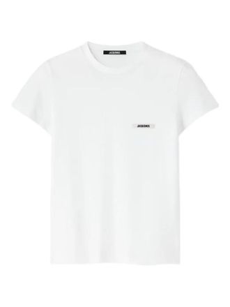 Jacquemus White Crewneck Logo T-Shirt