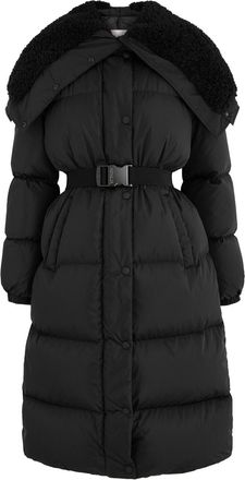 Moncler Bruneaux Hooded Quilted Shell Jacket - Black - 3 (UK 14 / L)