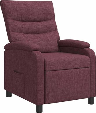 vidaXL Recliner Morado Tela Vidaxl