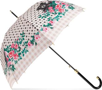 Moschino Accessoires, unisex, Roze, ONE Size, Polyester, Bedrukte Paraplu