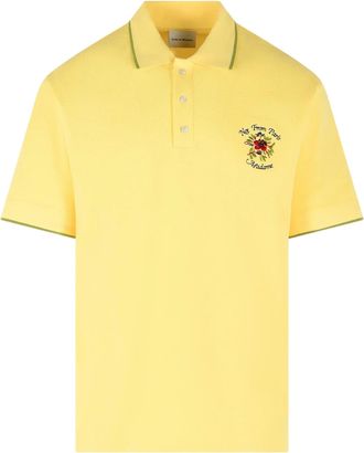 Dr&ocirc;le de Monsieur Polo Piqu&eacute; Slogan Rosa