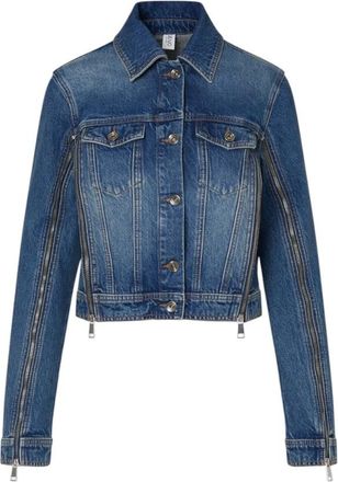 Liu Jo Denim jack met rits - Dames - Spijkerjassen - Blauw - S - Denim - Jassen