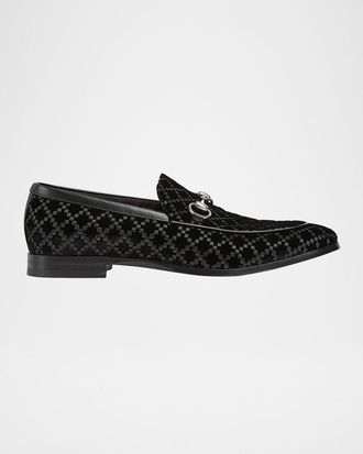 Gucci Men & apos;s Next Velvet and Leather Bit Loafers