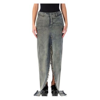 Rick Owens Dames, Rokken, Blauw, Maat: W27 Denim