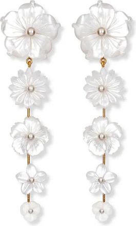 Jennifer Behr Orecchini Hyacinth - Bianco