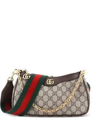 Gucci Ophidia Charm Shoulder Bag GG Coated Canvas Small crossbody bag - Brown