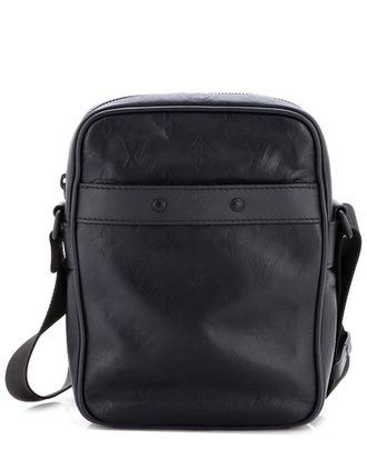 Louis Vuitton Black Monogram Shadow Leather Danube PM (Authentic Pre-Loved)