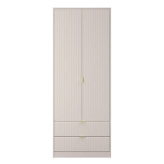 Welcome Furniture Breda Ready Assembled 2 Door 2 Drawer Wardrobe in Kashmir Matt - Welcome Furniture | TJ Hughes
