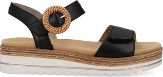 Remonte Schoenen, Dames, Zwart, 36 EU, Leer, Jocelyn Band Sandaal